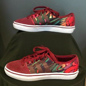 Adidas Adria Lo Burgundy/Multi Sneakers - Like NEW